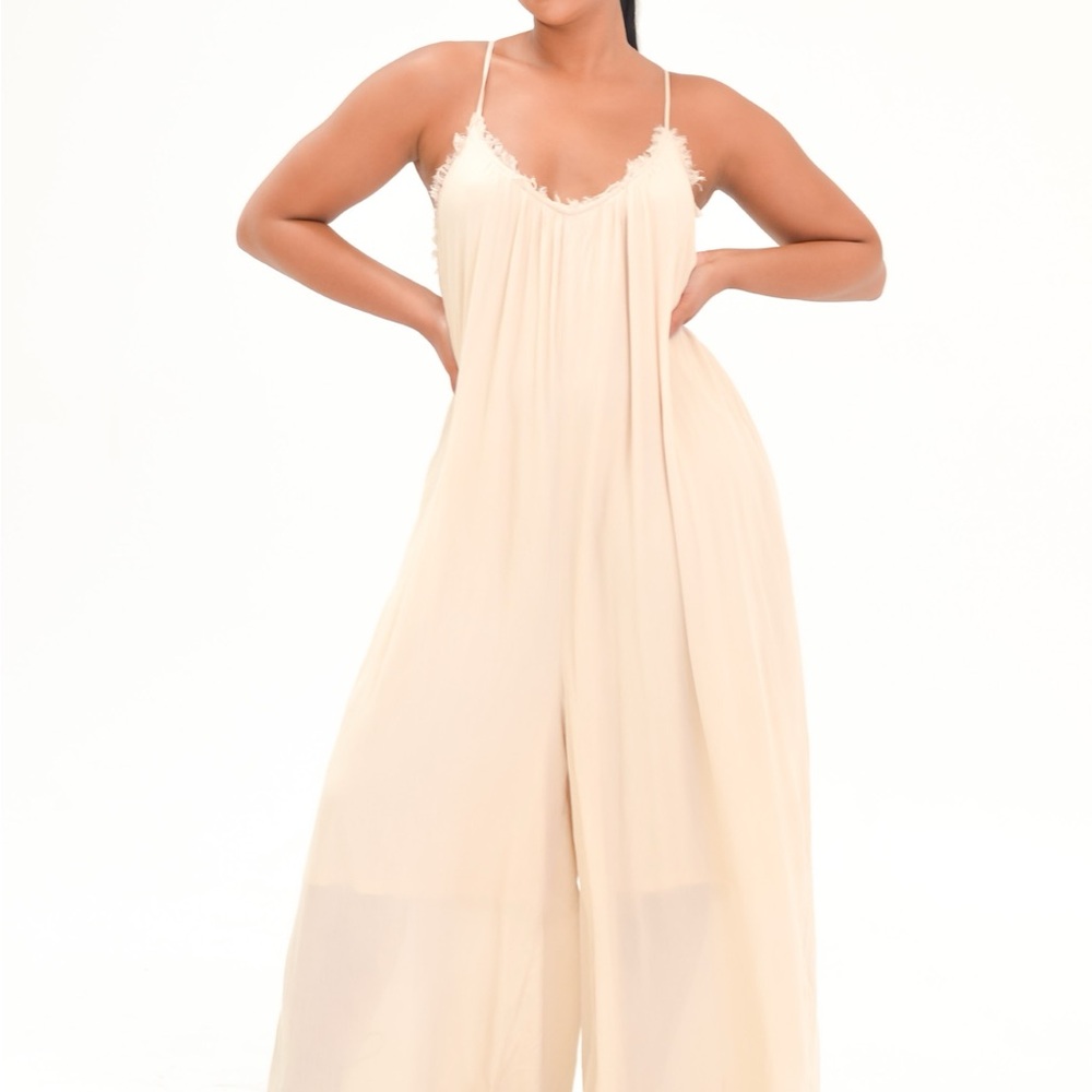 Elegant Cream Jumpsuit
